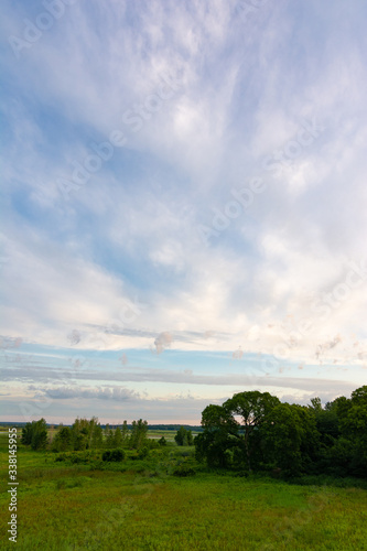 View from the observation deck in Dixon Waterfowl Refuge at sunrise.