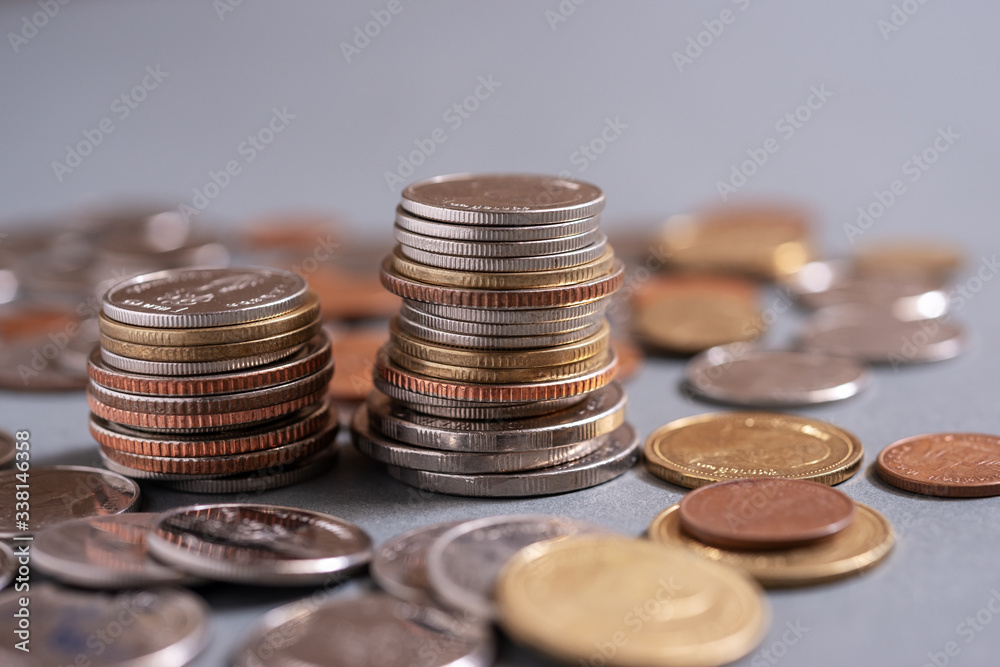 Save money for retirement and account banking concept Save money for retirement and account banking concept