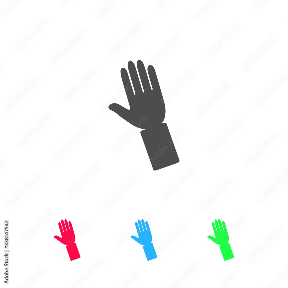Obraz premium Hand icon flat.