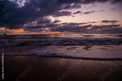 sunset on the beach © Brock