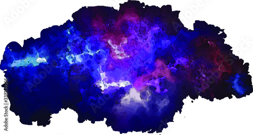 Watercolor dark voodoo background vector 