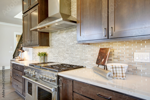 Tableau sur toile Luxury kitchen in a new construction home