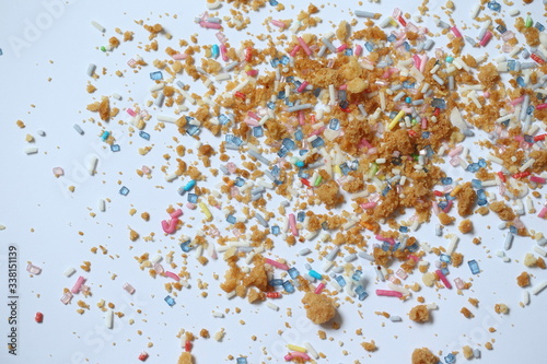 Kuchenkrümel mit Streuseln