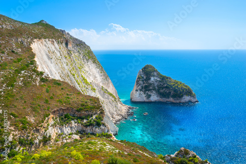 Fototapeta Naklejka Na Ścianę i Meble -  Beautiful view of Plakaki Rocks - Agalas -  Zakynthos, Ionian Islands - Greece