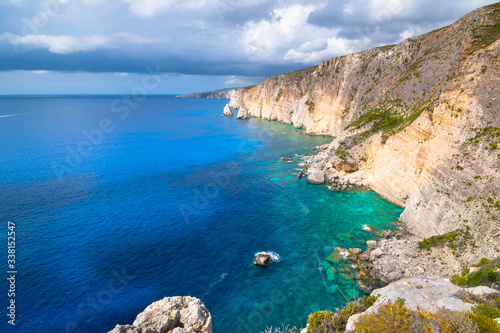 Fototapeta Naklejka Na Ścianę i Meble -  Beautiful view of Plakaki Rocks - Agalas -  Zakynthos, Ionian Islands - Greece