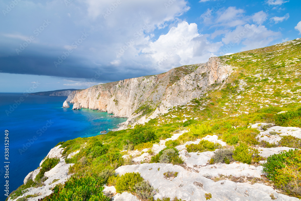 Beautiful view of Plakaki Rocks - Agalas -  Zakynthos, Ionian Islands - Greece