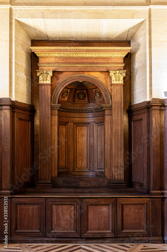 Niche in classical architecture, looks like a baptismal front or aa really small side chapel