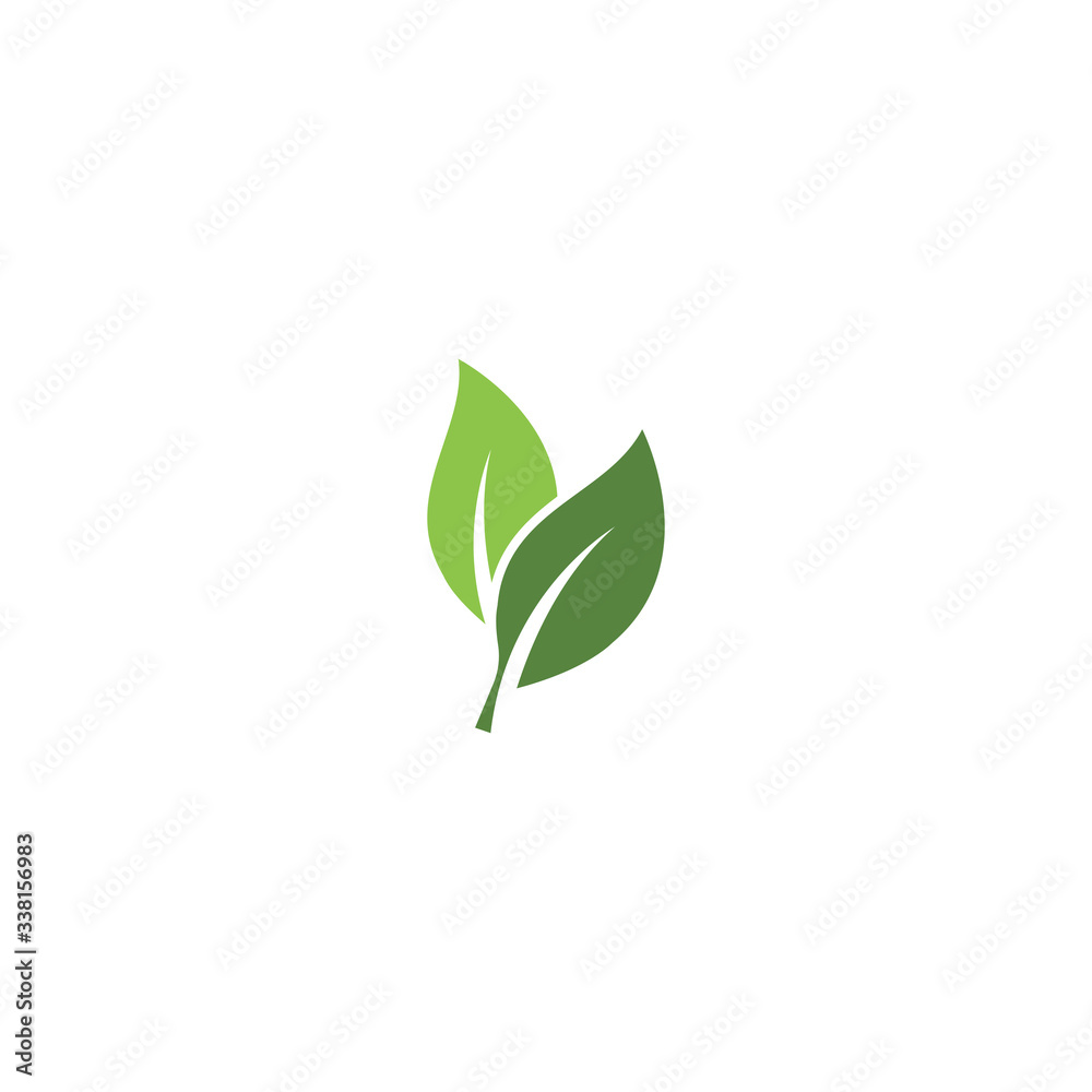 Green garden green leaf Logo Template