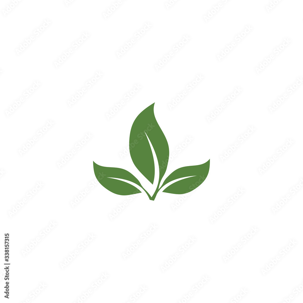 Green garden green leaf Logo Template