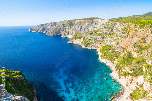 Beautiful summer day in Porto Schiza - Kampi - Zakynthos Island - Greece