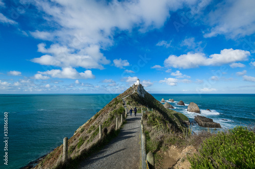 Panorama view of Nugget point Balclutha, New Zealand. photo