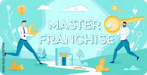 Master Franchise Inscription and Business People.