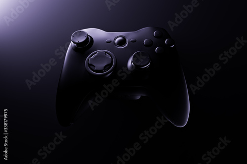 3d rendering, colorful game controller, Xbox controller
black and white, minimal game controller