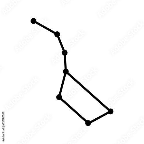 Big Dipper icon on white background