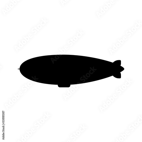Dirigible icon vector