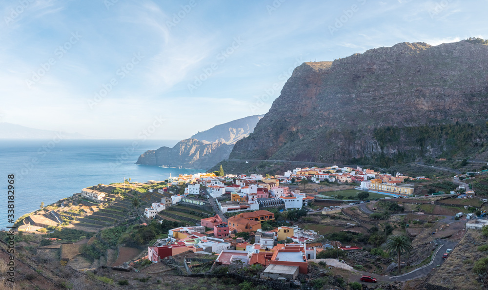 View over this charming and sleepy town on the coast of La gomera