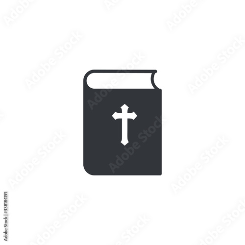 Bible book icon. mission, Bible Society. Stock Vector illustration isolated on white background.