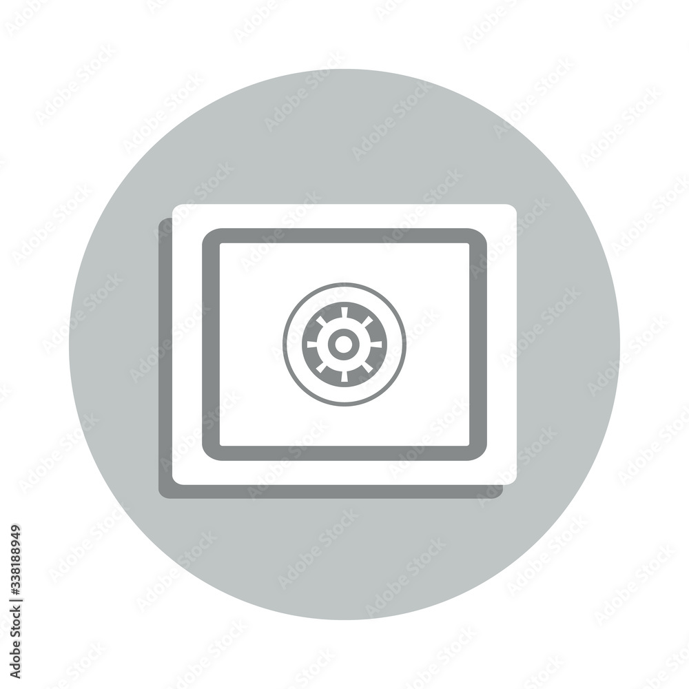 safe badge icon. Simple glyph, flat vector of Banking icons for ui and ux, website or mobile application safe badge icon. Simple glyph, flat vector of Banking icons for ui and ux, website or mobile application