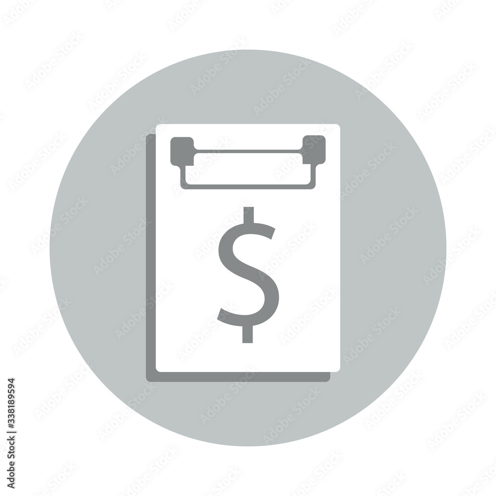 credit contract badge icon. Simple glyph, flat vector of Banking icons for ui and ux, website or mobile application