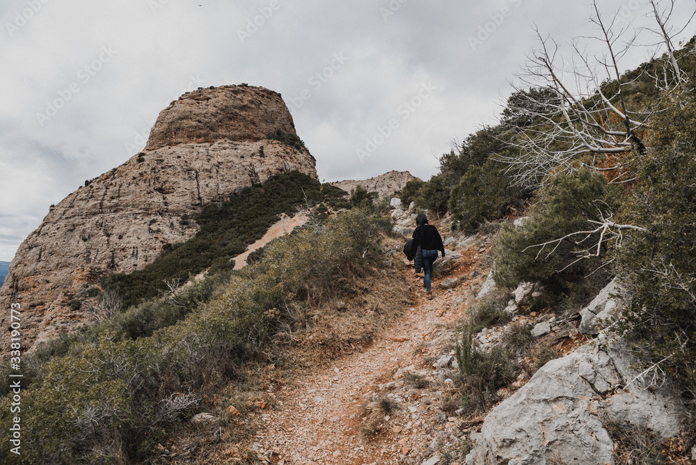 Mallos of Riglos, in Huesca, Spain. Spectacular rock formations, with walls that reach to 275 meters hihg