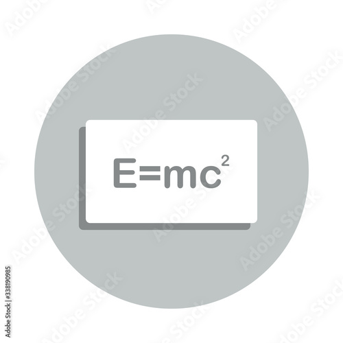 mathematical formula badge icon. Simple glyph, flat vector of web icons for ui and ux, website or mobile application