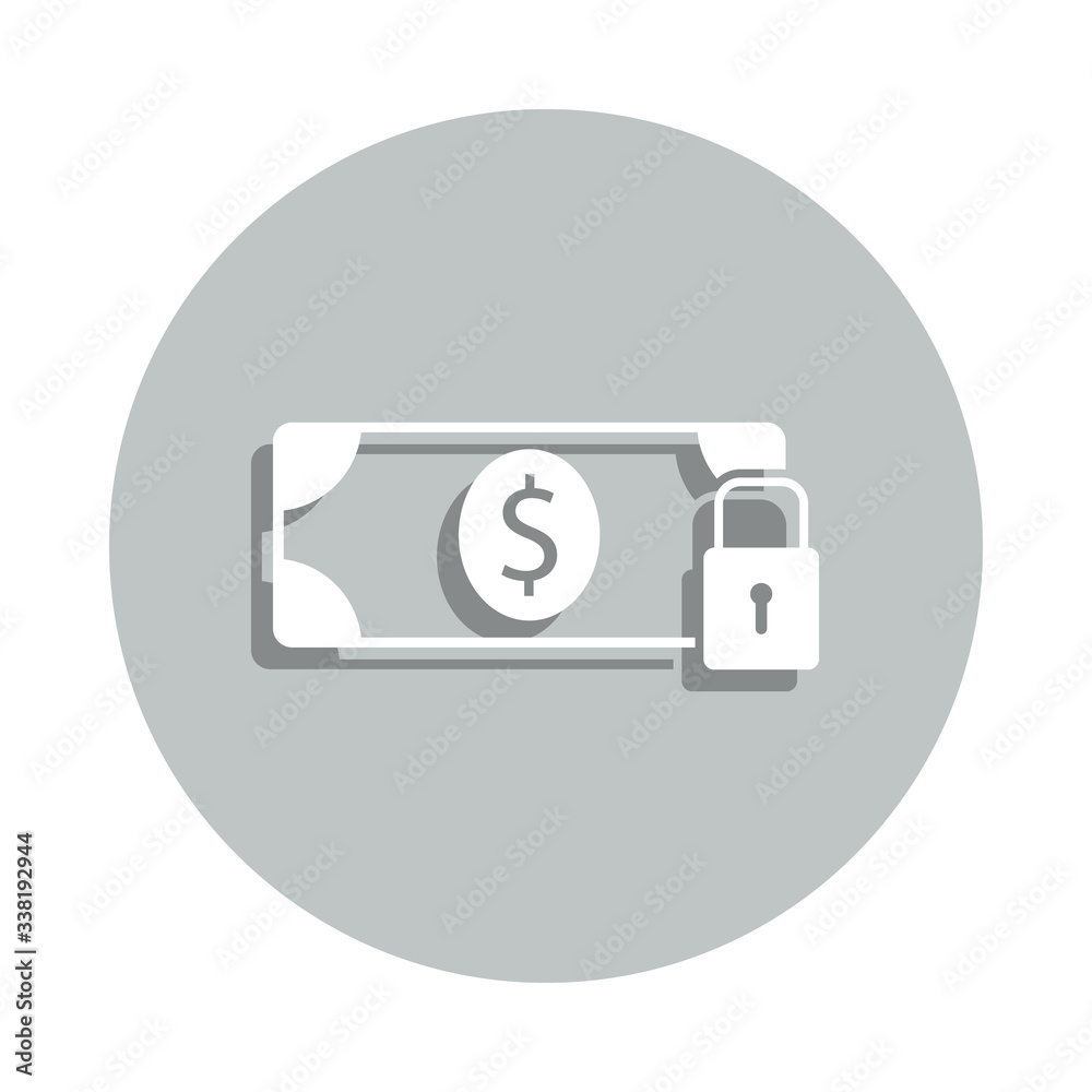 dollar lock badge icon. Simple glyph, flat vector of web icons for ui and ux, website or mobile application dollar lock badge icon. Simple glyph, flat vector of web icons for ui and ux, website or mobile application