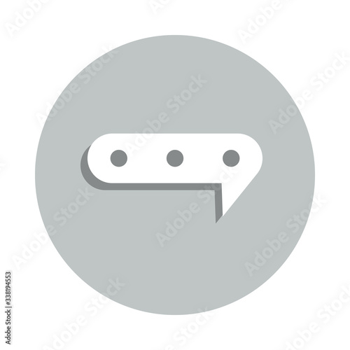colloquial badge icon. Simple glyph, flat vector of web icons for ui and ux, website or mobile application