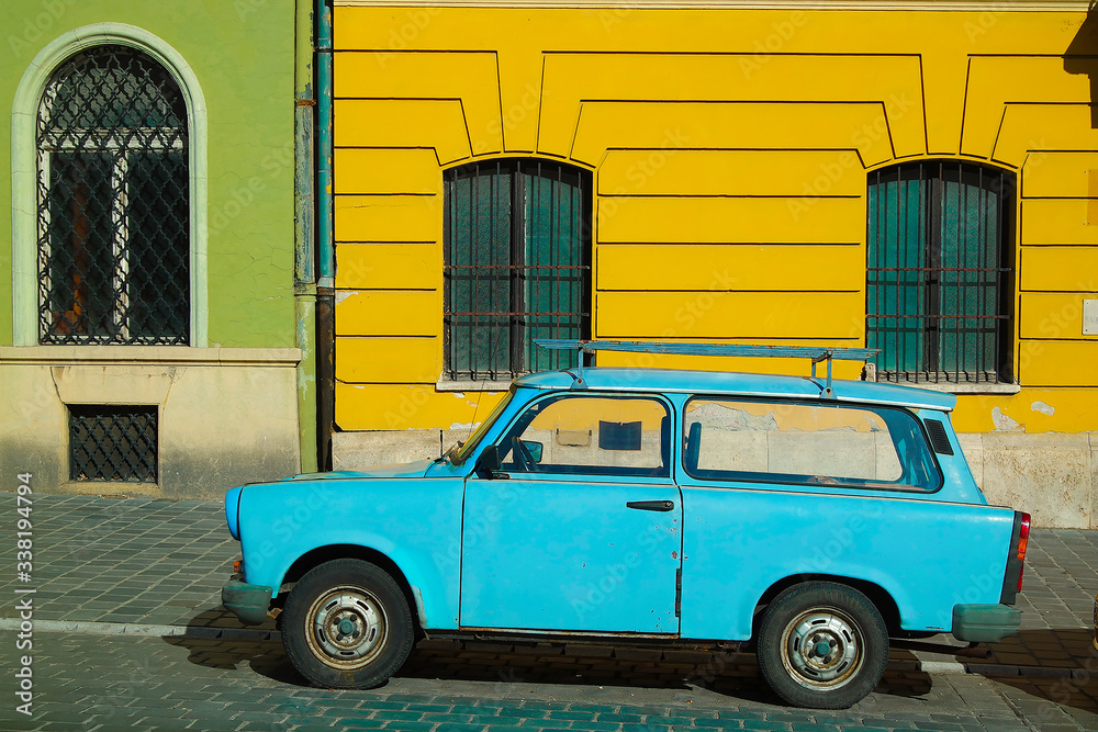 Colorful Car in Budapest