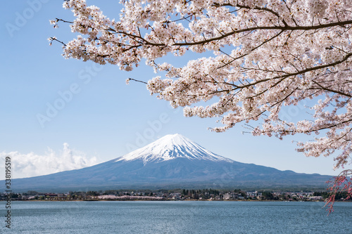 Mount Fuji in spring with cherry blossom, Japan © eyetronic