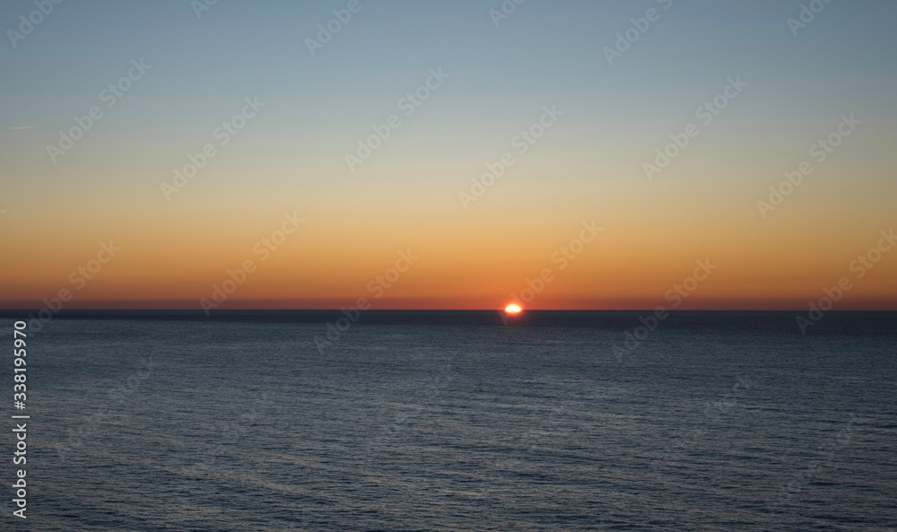 The nature of Crimea. The Crimea landscape. Sun Day. Sunrise. Nature. Sea. Sun. Morning