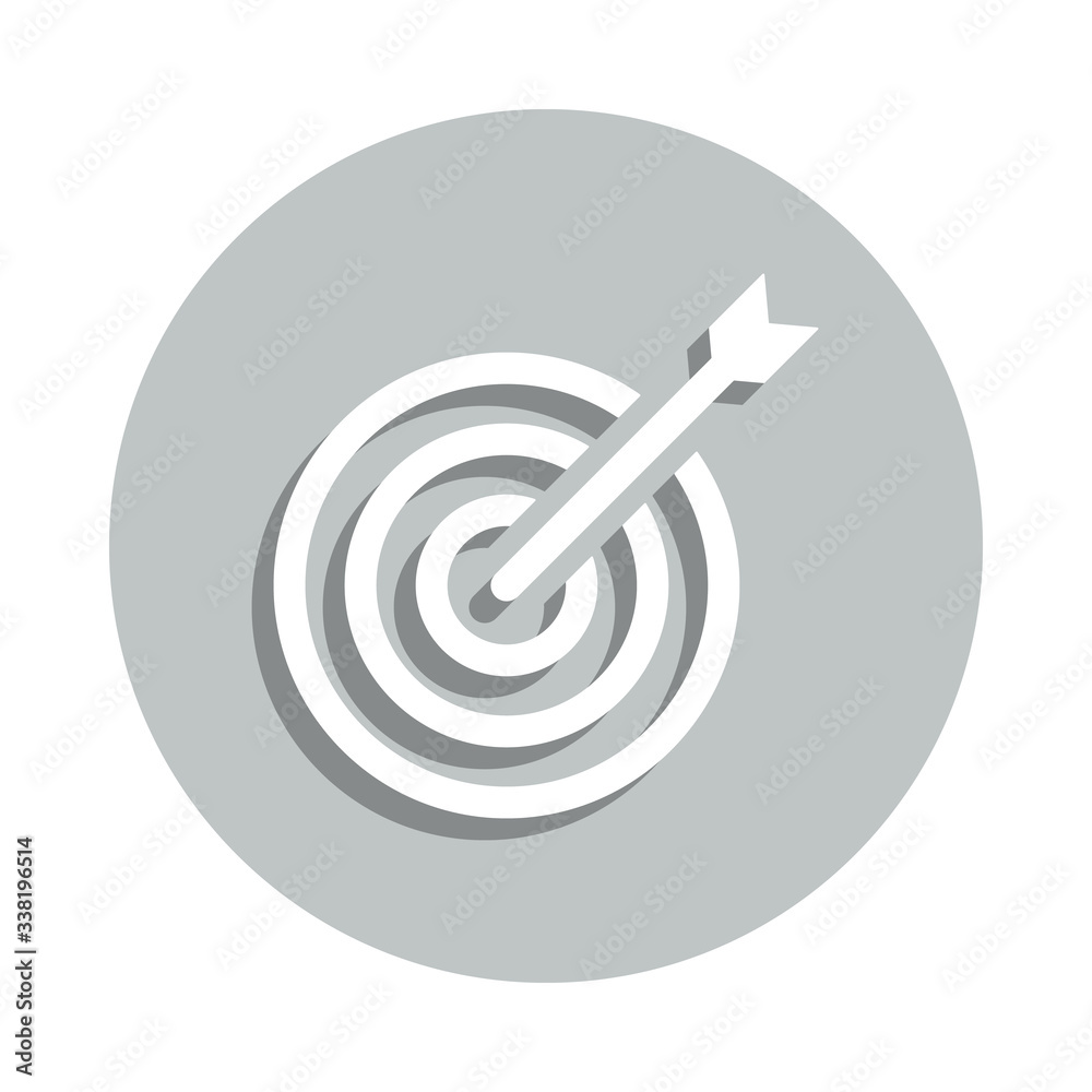 Target, arrow, business badge icon. Simple glyph, flat vector of business icons for ui and ux, website or mobile application Target, arrow, business badge icon. Simple glyph, flat vector of business icons for ui and ux, website or mobile application