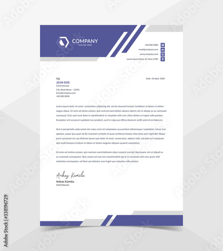 Professional And Modern Corporate Letterhead Template