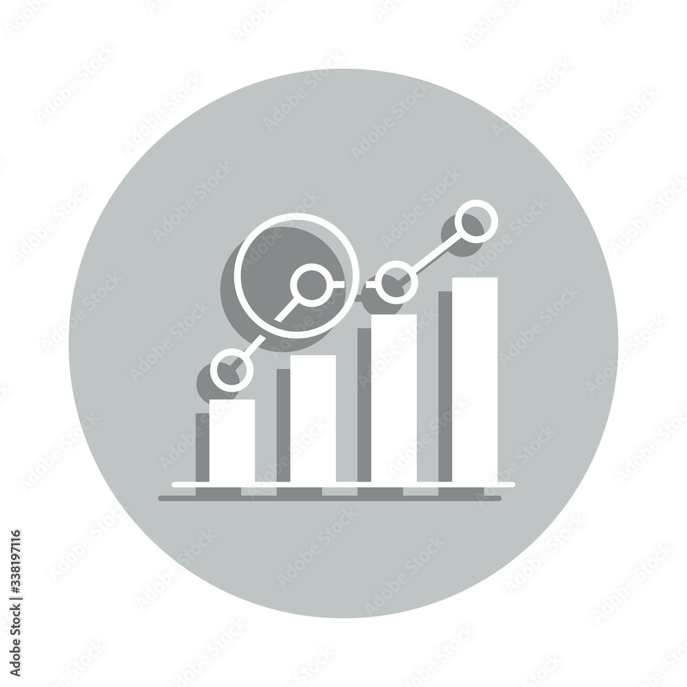 chart, data badge icon. Simple glyph, flat vector of Business icons for ui and ux, website or mobile application chart, data badge icon. Simple glyph, flat vector of Business icons for ui and ux, website or mobile application