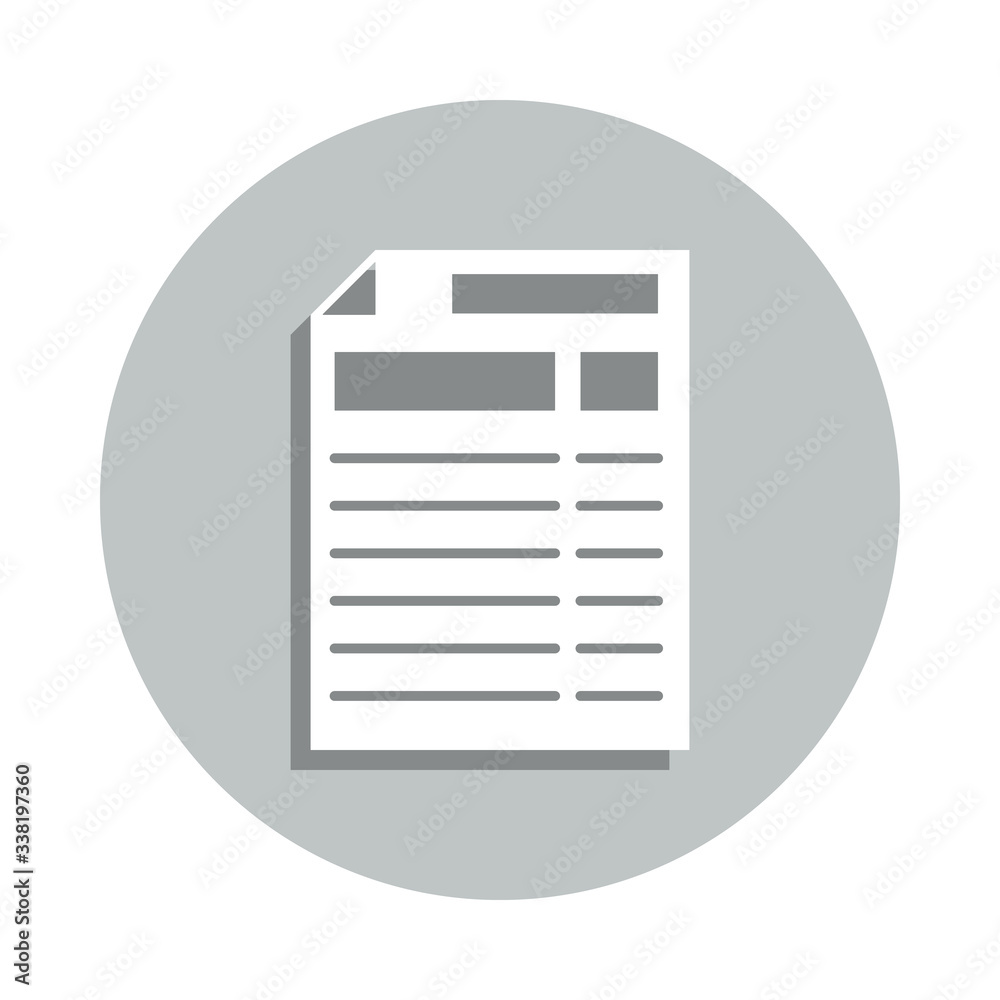 blank, paper, page badge icon. Simple glyph, flat vector of Business icons for ui and ux, website or mobile application blank, paper, page badge icon. Simple glyph, flat vector of Business icons for ui and ux, website or mobile application