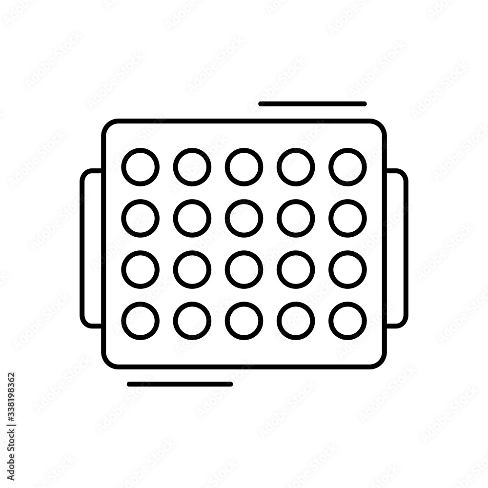 Cookies icon. Simple line, outline vector elements of kitchen object for ui and ux, website or mobile application