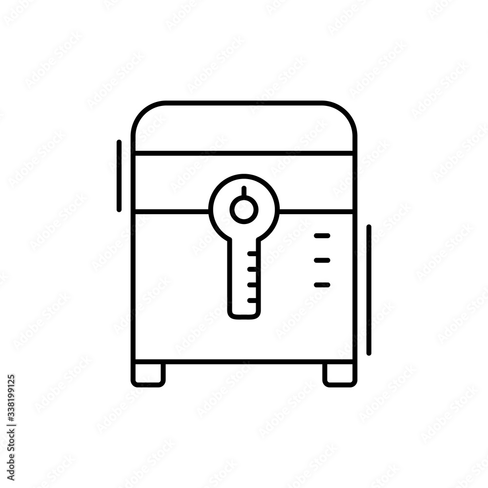 Fryer icon. Simple line, outline vector elements of kitchen object for ui and ux, website or mobile application Fryer icon. Simple line, outline vector elements of kitchen object for ui and ux, website or mobile application