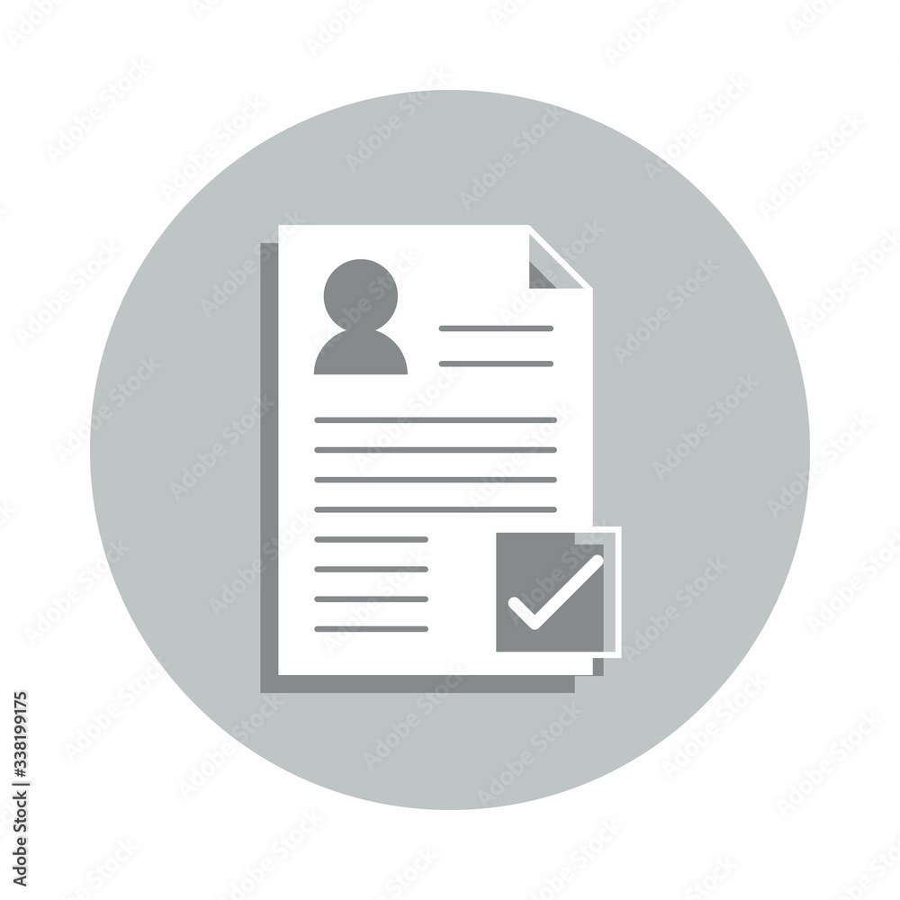 paper, user, applicant badge icon. Simple glyph, flat vector of Business icons for ui and ux, website or mobile application paper, user, applicant badge icon. Simple glyph, flat vector of Business icons for ui and ux, website or mobile application
