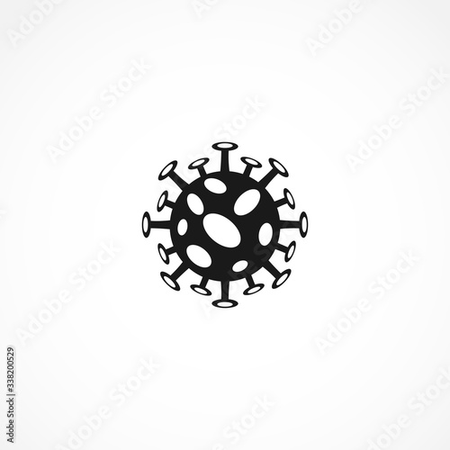 Coronavirus icon. isolated on white
