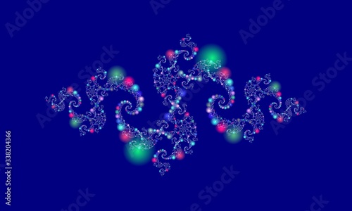 fractal  pattern fullcolor pearls