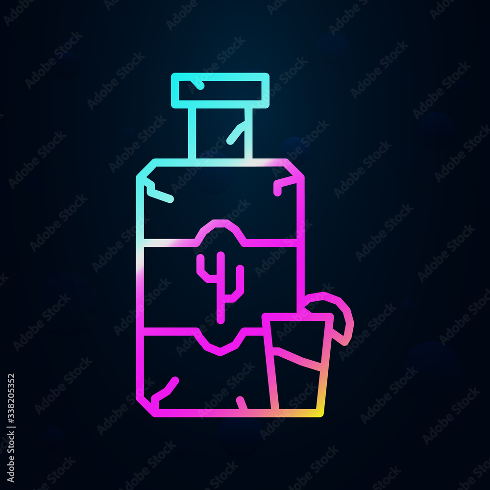 Tequila, shot, lemon, bottle nolan icon. Simple thin line, outline vector of dia de muertos icons for ui and ux, website or mobile application Tequila, shot, lemon, bottle nolan icon. Simple thin line, outline vector of dia de muertos icons for ui and ux, website or mobile application