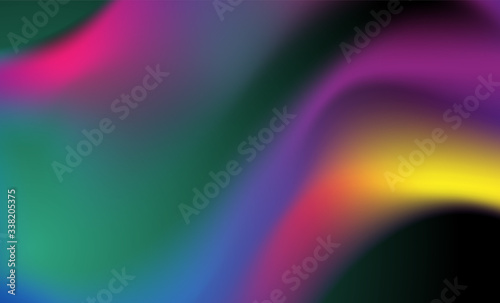 Colorful smooth blurred liquid waves abstract background. Vector design
