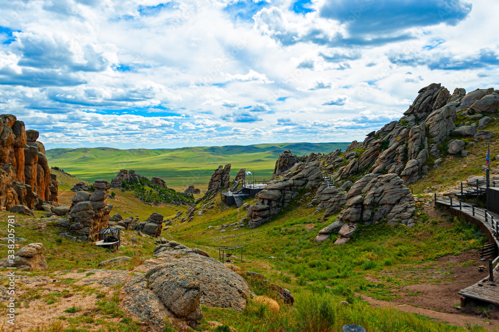 Scenic landscape of Central Mongolia