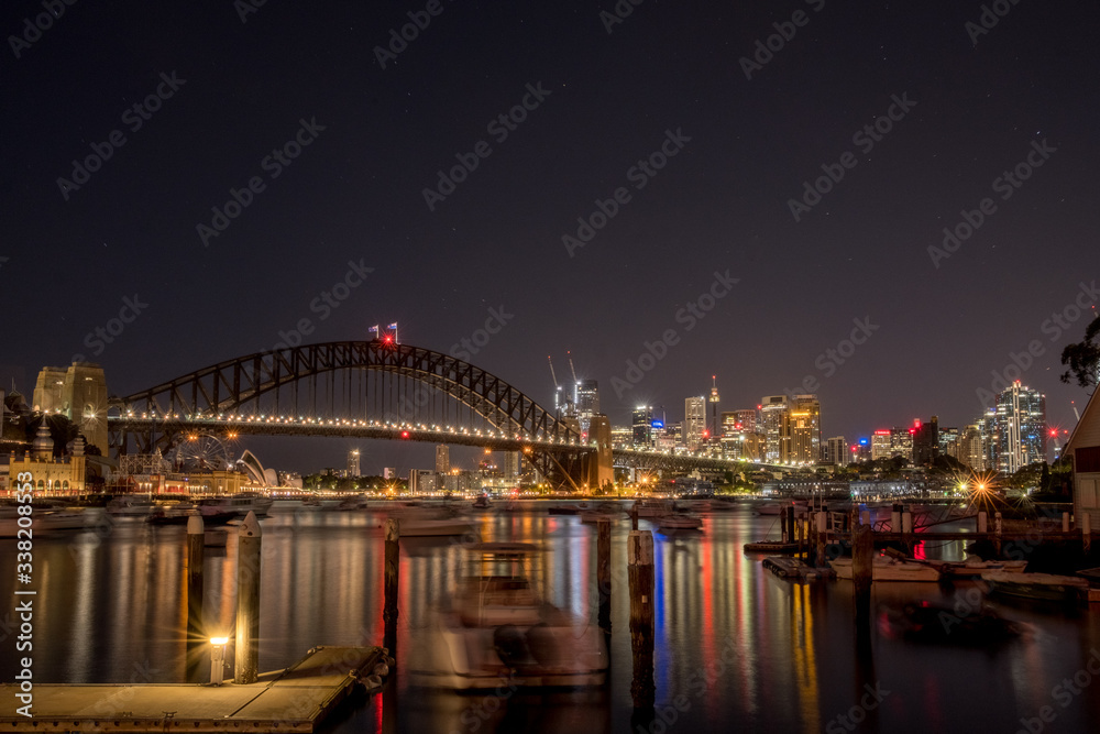 sydney harbour and city