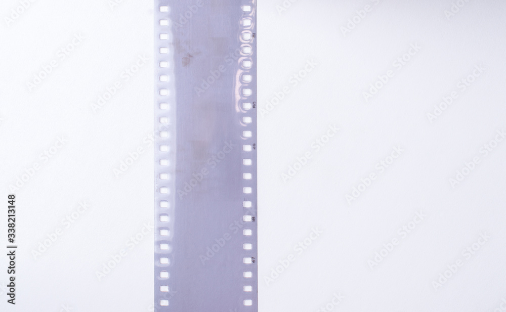 35 mm film on a white background