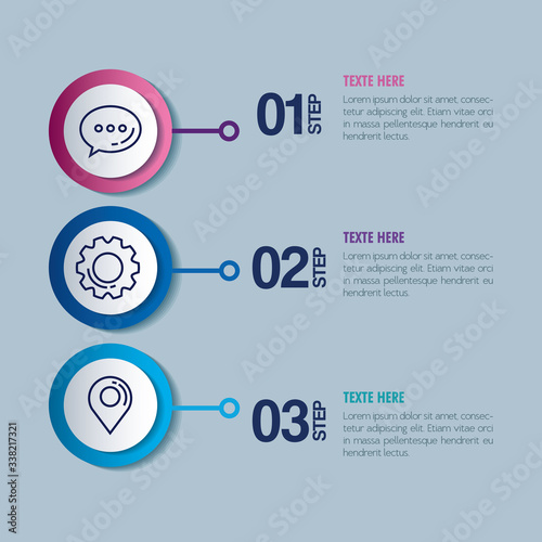 statistical infographic with numbers and business icons vector illustration design