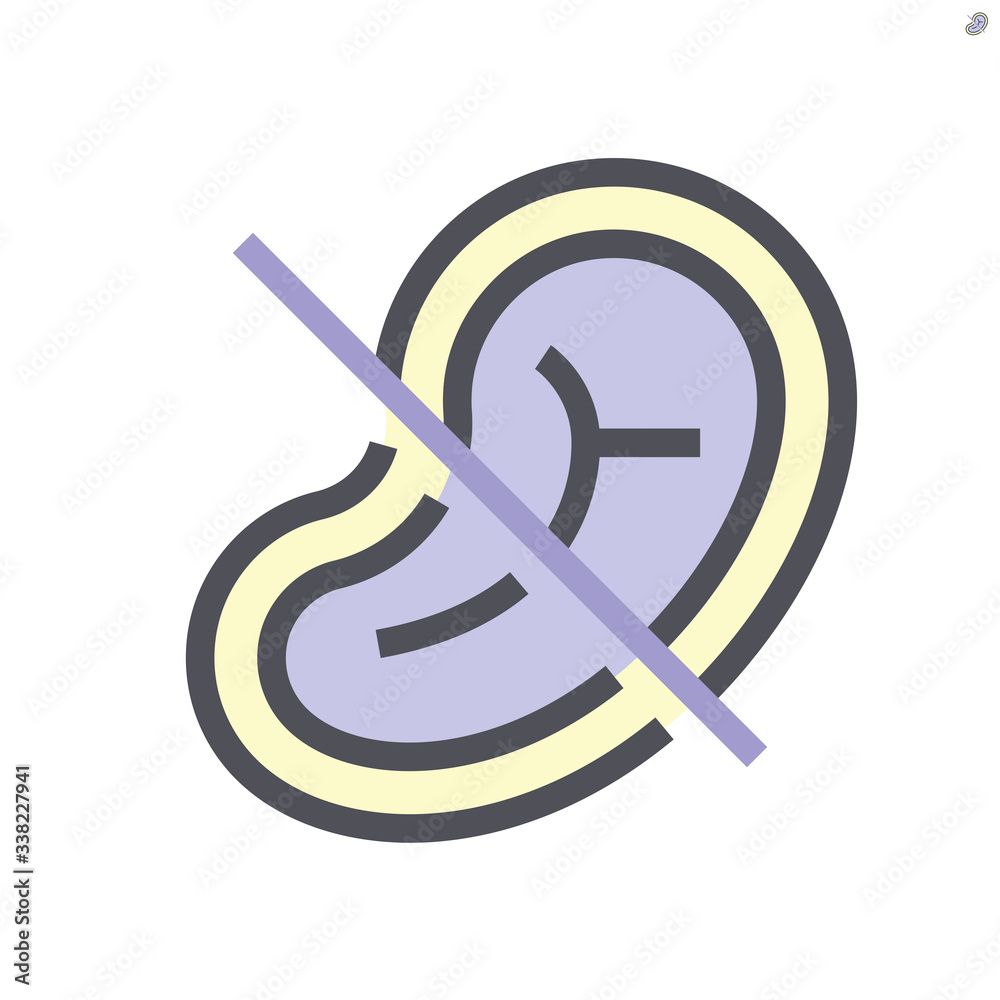 No meat for prevent virus vector icon, 48x48 pixel perfect and editable stroke. No meat for prevent virus vector icon, 48x48 pixel perfect and editable stroke.