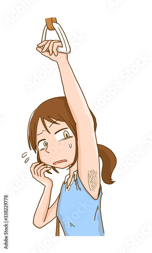 わき毛　ムダ毛　剃り残し　脱毛　焦り　不安　女性