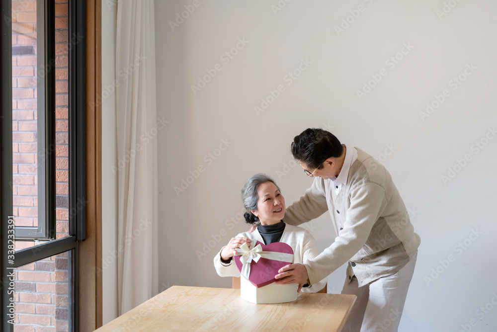 Fototapeta premium An Asian elderly couple