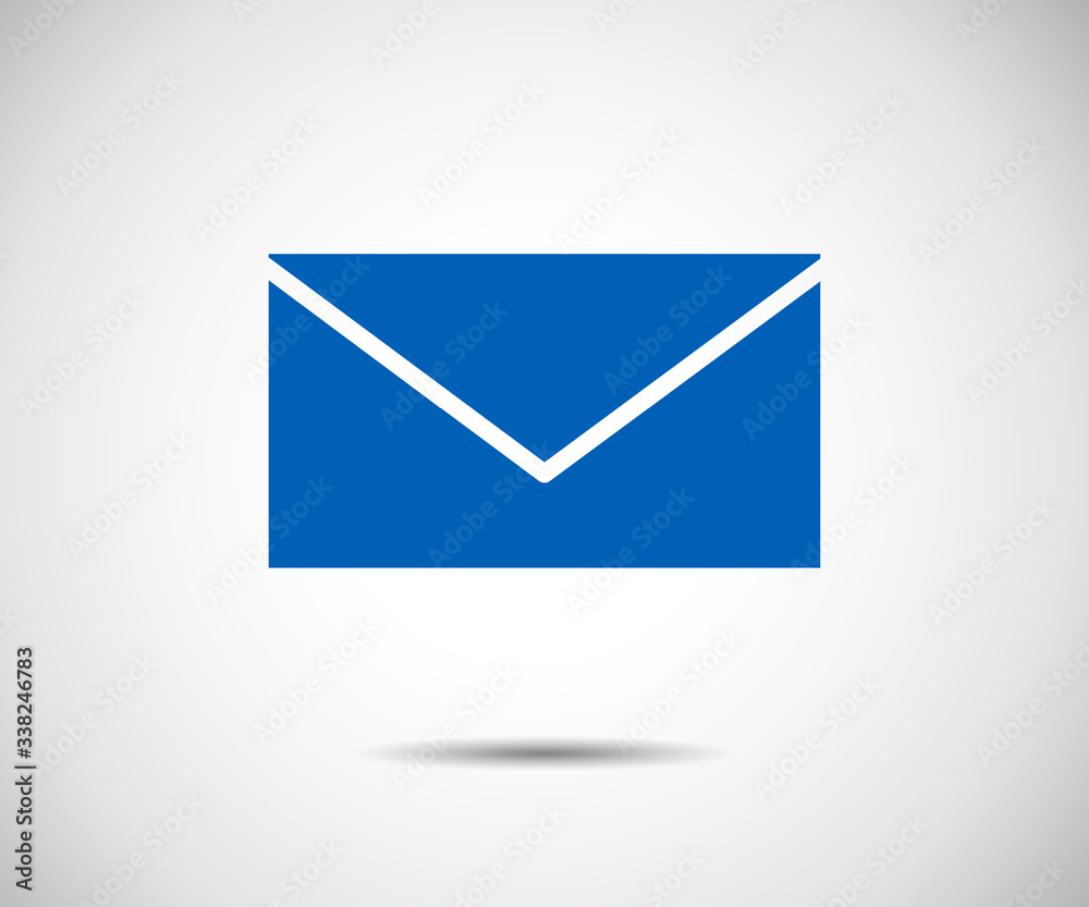 Envelope Mail icon Flat design style, vector illustration Envelope Mail icon Flat design style, vector illustration