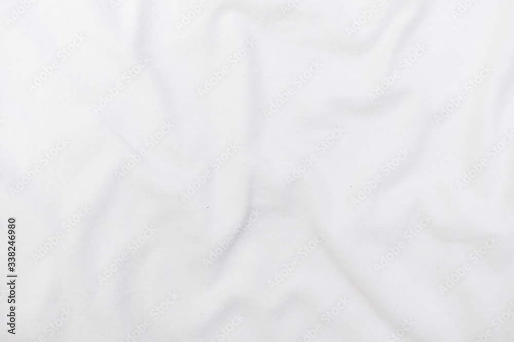 Abstract white fabric texture background. Wavy white cloth. Abstract white fabric texture background. Wavy white cloth.
